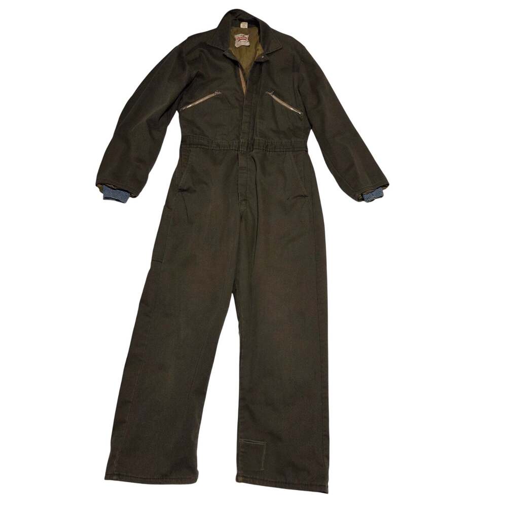 Vintage Walls Blizzard-Pruf Insulated Coveralls USA Medium Regular Workwear